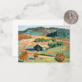 木材 – 初期秋横 ノートカード (正面/裏面インサイチュ)