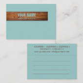 木材 – 名刺 (正面/裏面)