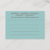 木材 – 名刺 (裏面)