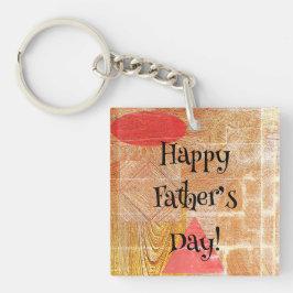 木材 – 幾何学模様 – 父の日 キーホルダー