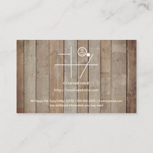 木材/床業務用名刺 名刺 (裏面)