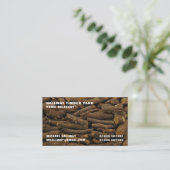 木材・木材・木材ヤード 名刺 (スタンド正面)