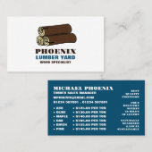 木材・木材・木材ヤード 名刺 (正面/裏面)
