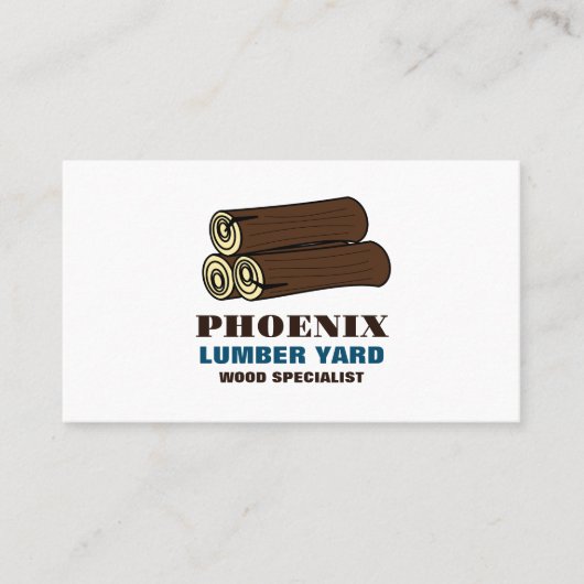木材・木材・木材ヤード 名刺 (正面)