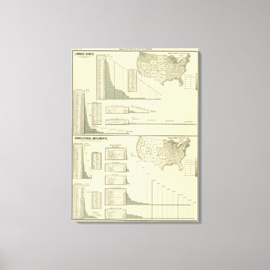 木材・農具 キャンバスプリント (正面)