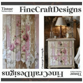 木材A2Rデクページ上のしゃれたシックなヴィンテージバラ 薄葉紙