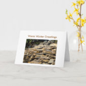 木杭暖冬挨拶 カード (黄色い花)