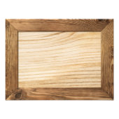 木板を内装した天然木枠 フォトプリント            (正面)