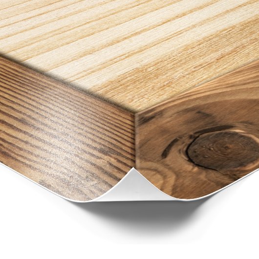 木板を内装した天然木枠 フォトプリント            (角)