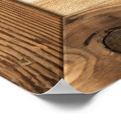 木板を内装した天然木枠 ポスター (角)