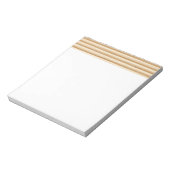 木板ストライプ模様 ノートパッド (回転)