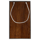 木板プレインテクスチャ木材 スモールペーパーバッグ (裏面)