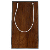 木板プレインテクスチャ木材 スモールペーパーバッグ (正面)