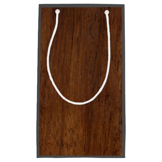 木板プレインテクスチャ木材 スモールペーパーバッグ (正面)