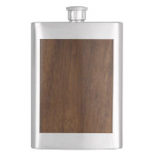 木板プレインテクスチャ木材 フラスク (正面)