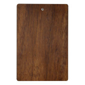 木板プレインテクスチャ木材 ミニクリップボード (裏面)