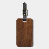 木板プレインテクスチャ木材 ラゲッジタグ (正面縦)