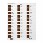 木板プレインテクスチャ木材 ラベル (フルシート)