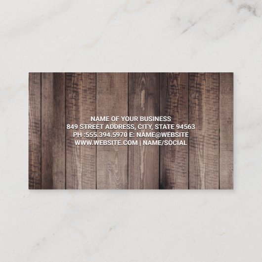 木板 | のこぎり 名刺 (裏面)