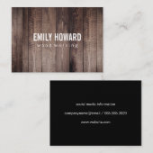 木板 名刺 (正面/裏面)