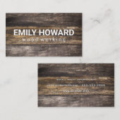 木板 | 素朴 名刺 (正面/裏面)