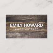 木板 | 素朴 名刺 (正面)