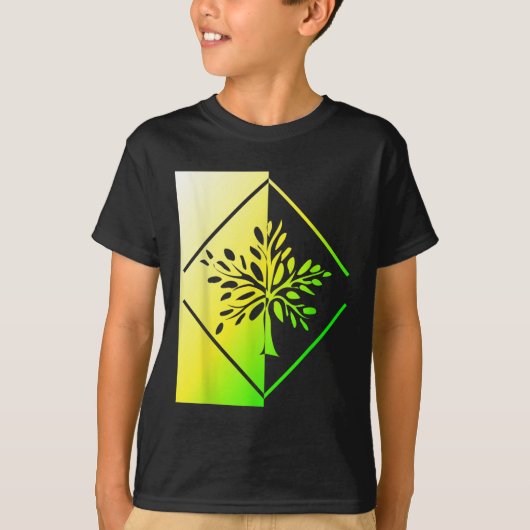 木林自然Co2ツリー環境 Tシャツ (正面)