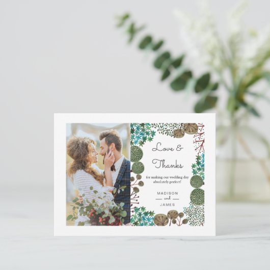 木林 |ありがとうございます |フォトポストカード ポストカード (スタンド正面)