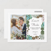 木林 |ありがとうございます |フォトポストカード ポストカード (正面/裏面)