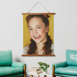 木枠ウォールタペストリー 吊り下げ型タペストリー