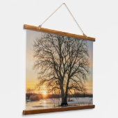 木枠ウォールタペストリー 吊り下げ型タペストリー (傾斜あり)