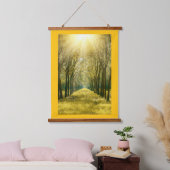 木枠ウォールタペストリー 吊り下げ型タペストリー (寝室)