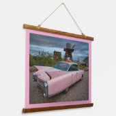 木枠ウォールタペストリー 吊り下げ型タペストリー (傾斜あり)