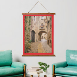 木枠ウォールタペストリー 吊り下げ型タペストリー