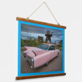 木枠ウォールタペストリー 吊り下げ型タペストリー (傾斜あり)