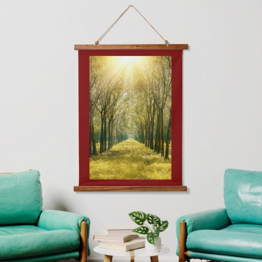 木枠ウォールタペストリー 吊り下げ型タペストリー (リビング)