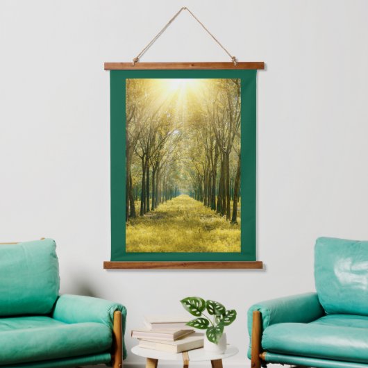 木枠ウォールタペストリー 吊り下げ型タペストリー (リビング)