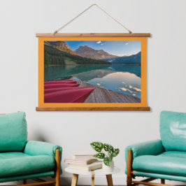 木枠ウォールタペストリー 吊り下げ型タペストリー