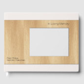 木枠テンプレート葬式ゲストブックイメージの追加 ゲストブック (正面)