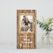 木枠フォトクリスマスカード シーズンカード (スタンド正面)