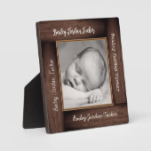 木枠名前をカスタムする正方形写真枠 フォトプラーク (正面)