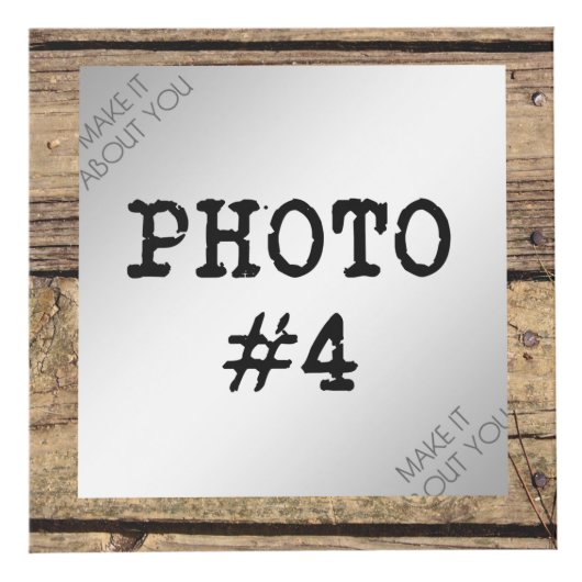 木枠素朴写真のNumero Uno Papa フォトキューブ (右)