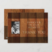 木枠素朴悔やみや弔慰ありがとうはがき ポストカード (正面/裏面)