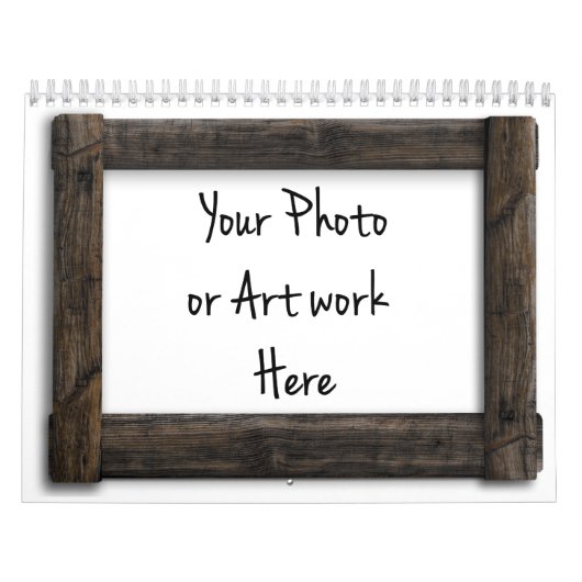 「木枠」テンプレート カレンダー (カバー)