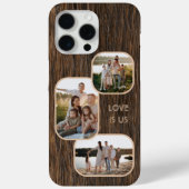 木柄のママパパと愛ハートの写真 Case-Mate iPhoneケース (裏面)