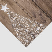 木柄メリー素朴クリスマススノーフレーク 薄葉紙 (詳細)