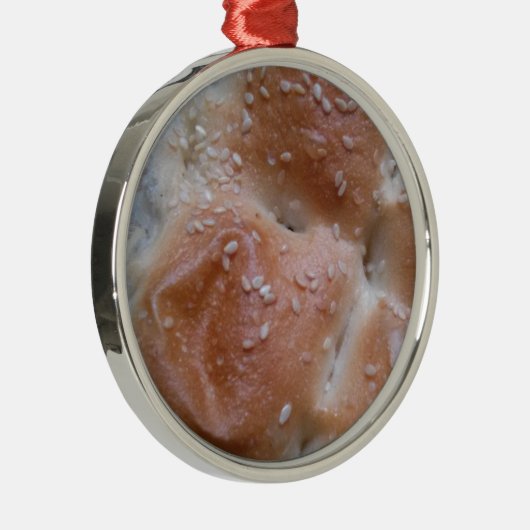 木棚の穀物パン、健康食品転が、 メタルオーナメント (右)