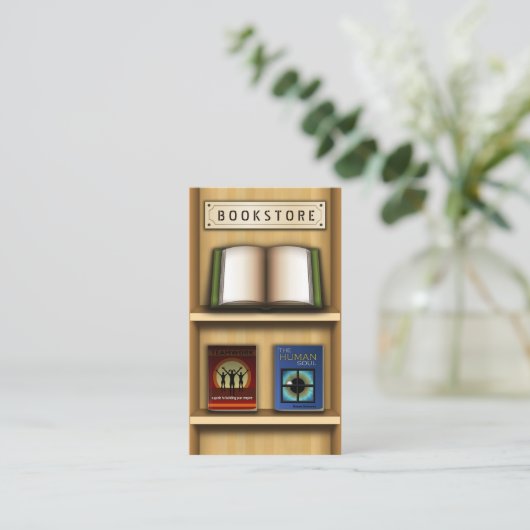 木棚本書店ビジネスカード 名刺 (スタンド正面)