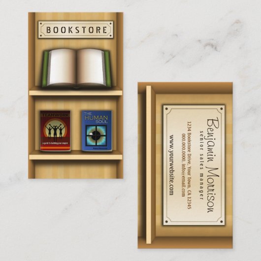 木棚本書店ビジネスカード 名刺 (正面/裏面)