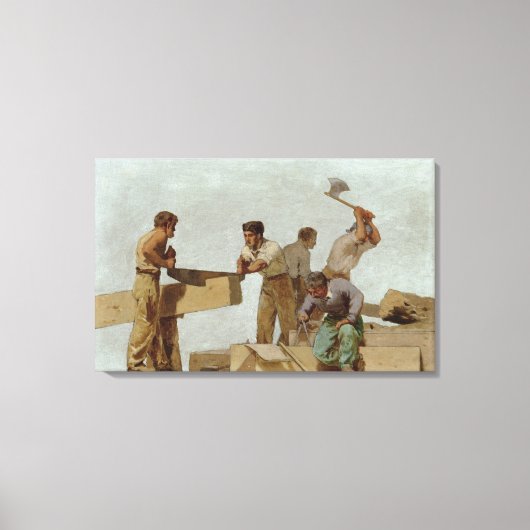 木構造 キャンバスプリント (正面)